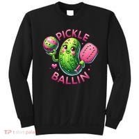 Pickle Ballin Cute Pickleball Women Pickleball Lovers Sweatshirt thumb 0