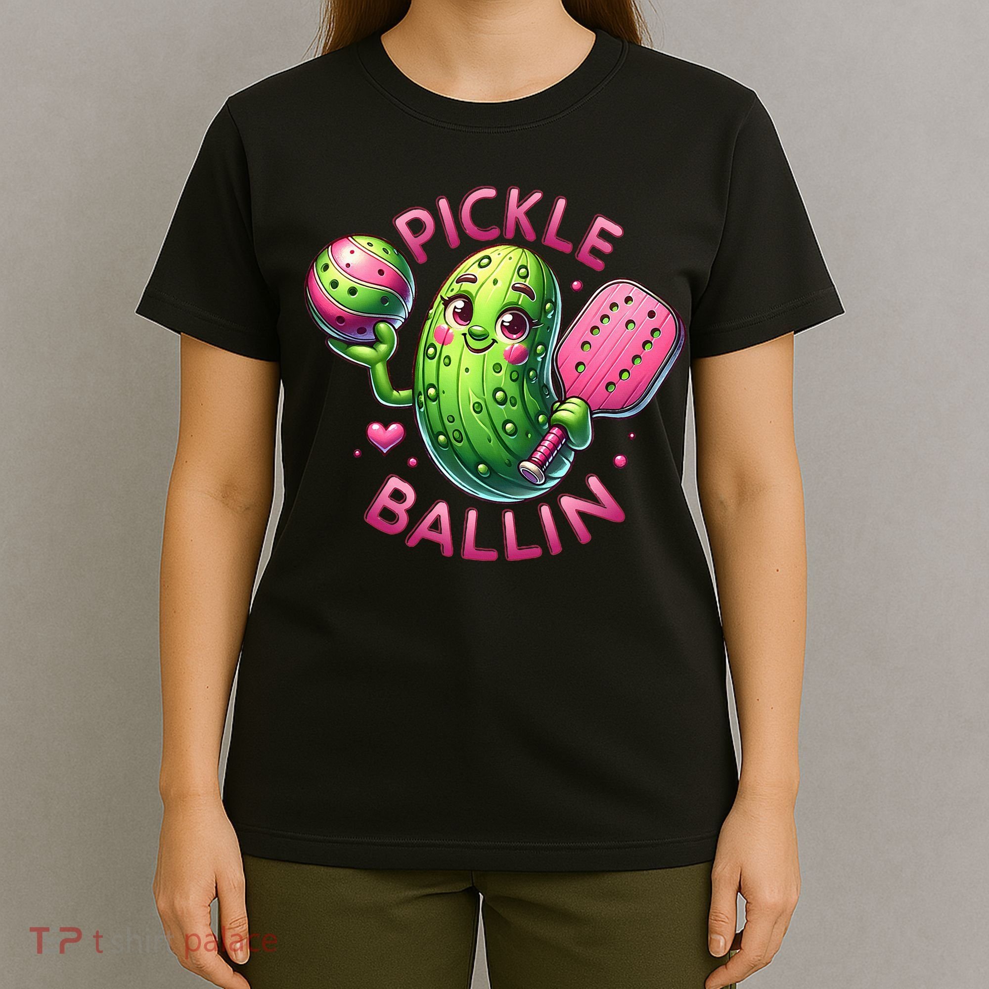 Pickle Ballin Cute Pickleball Women Pickleball Lovers T-Shirt