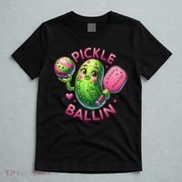 Pickle Ballin Cute Pickleball Women Pickleball Lovers T-Shirt thumb 5
