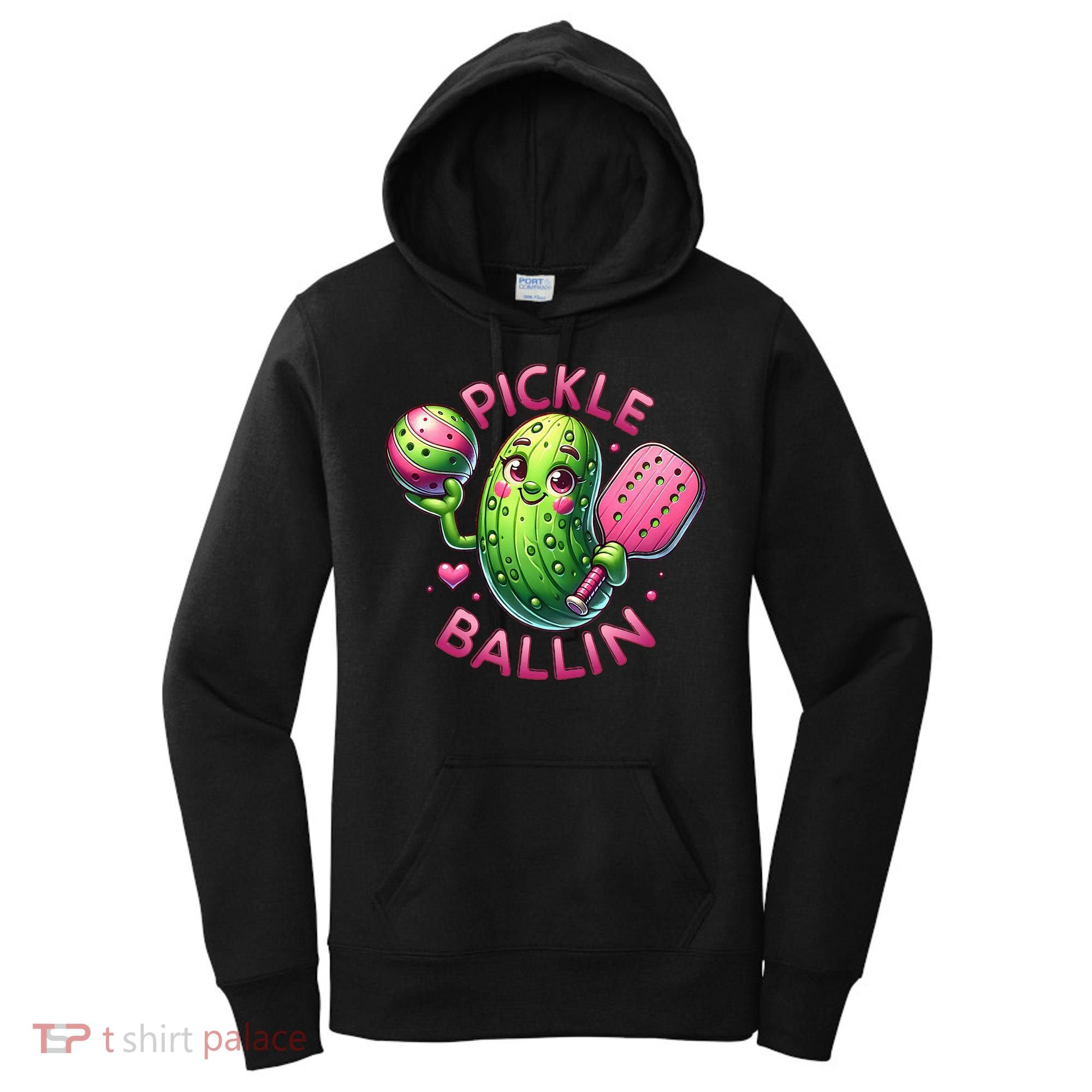 Pickle Ballin Cute Pickleball Women Pickleball Lovers Women's Hoodie