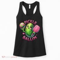 Pickle Ballin Cute Pickleball Women Pickleball Lovers Women's Tank Top thumb 0
