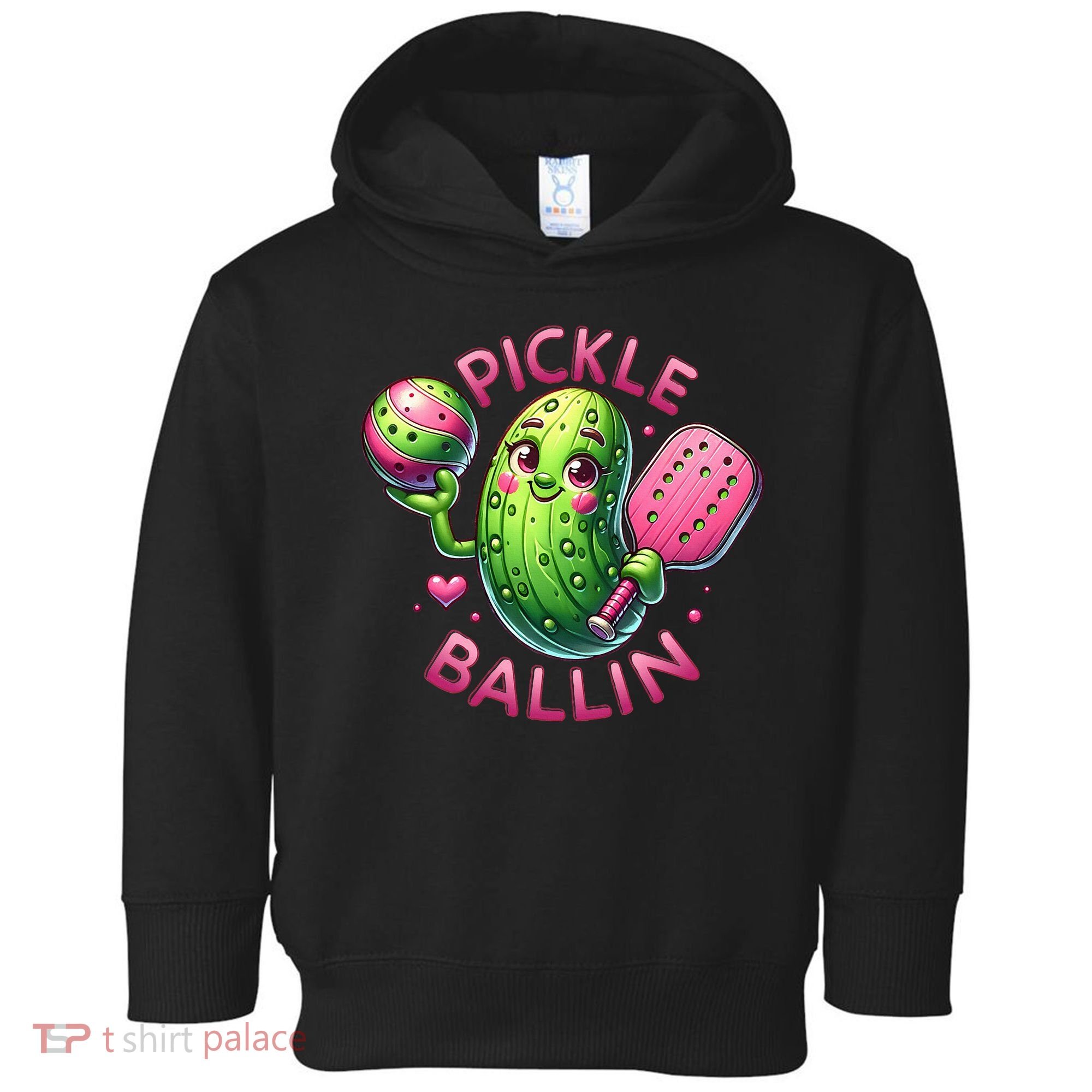 Pickle Ballin Cute Pickleball Women Pickleball Lovers Toddler Hoodie