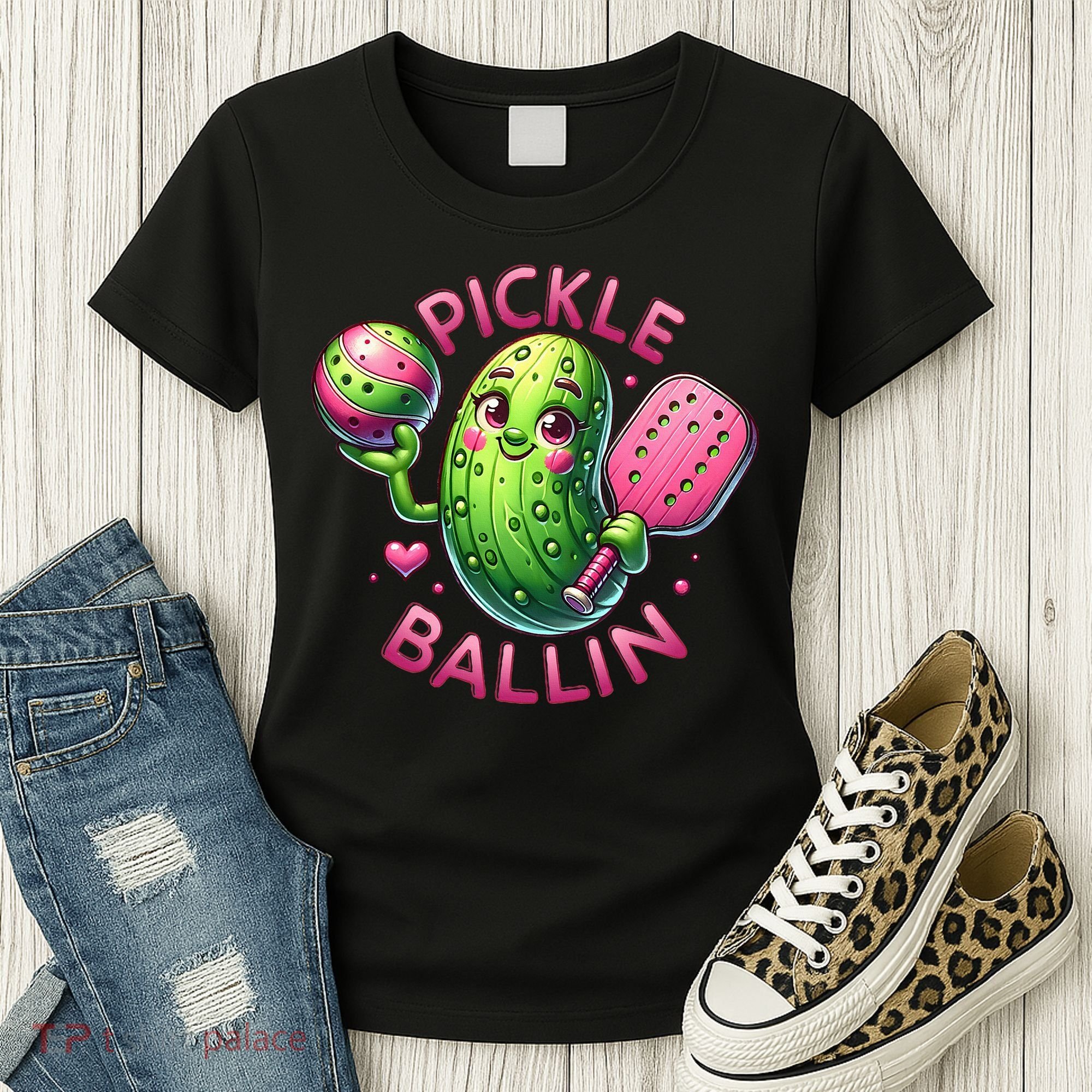 Pickle Ballin Cute Pickleball Women Pickleball Lovers Women's T-Shirt