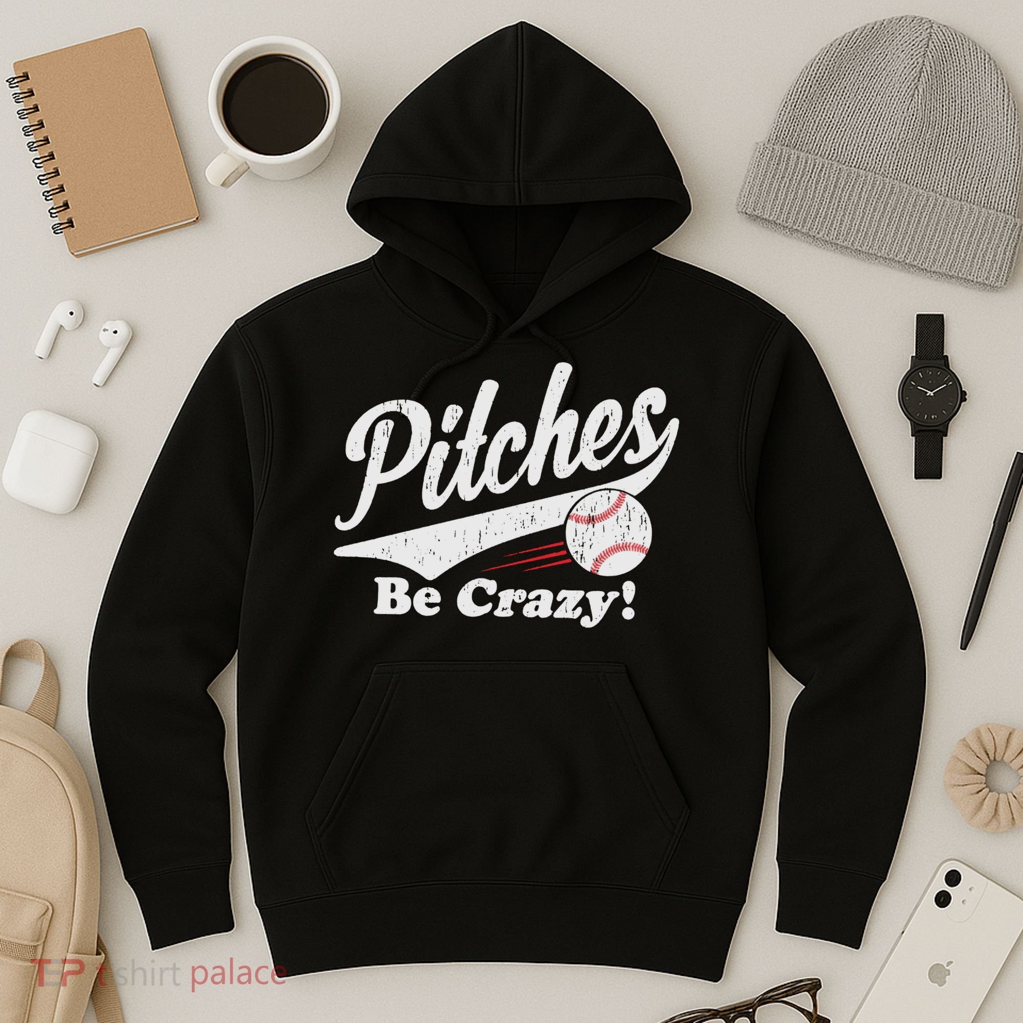 PITCHES BE CRAZY FUNNY BASEBALL MEME Hoodie