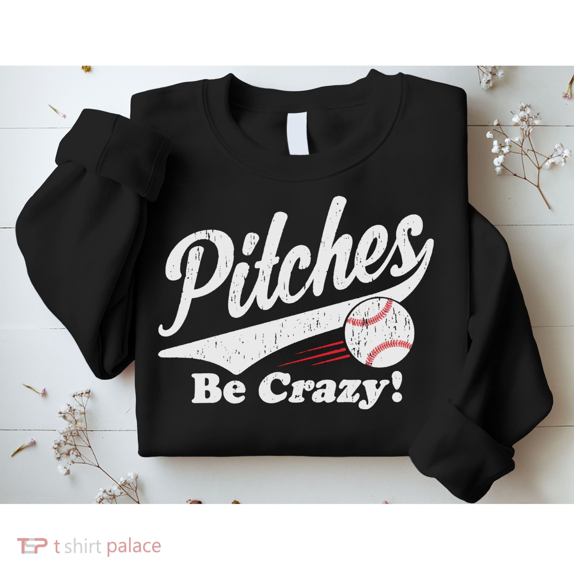PITCHES BE CRAZY FUNNY BASEBALL MEME Sweatshirt
