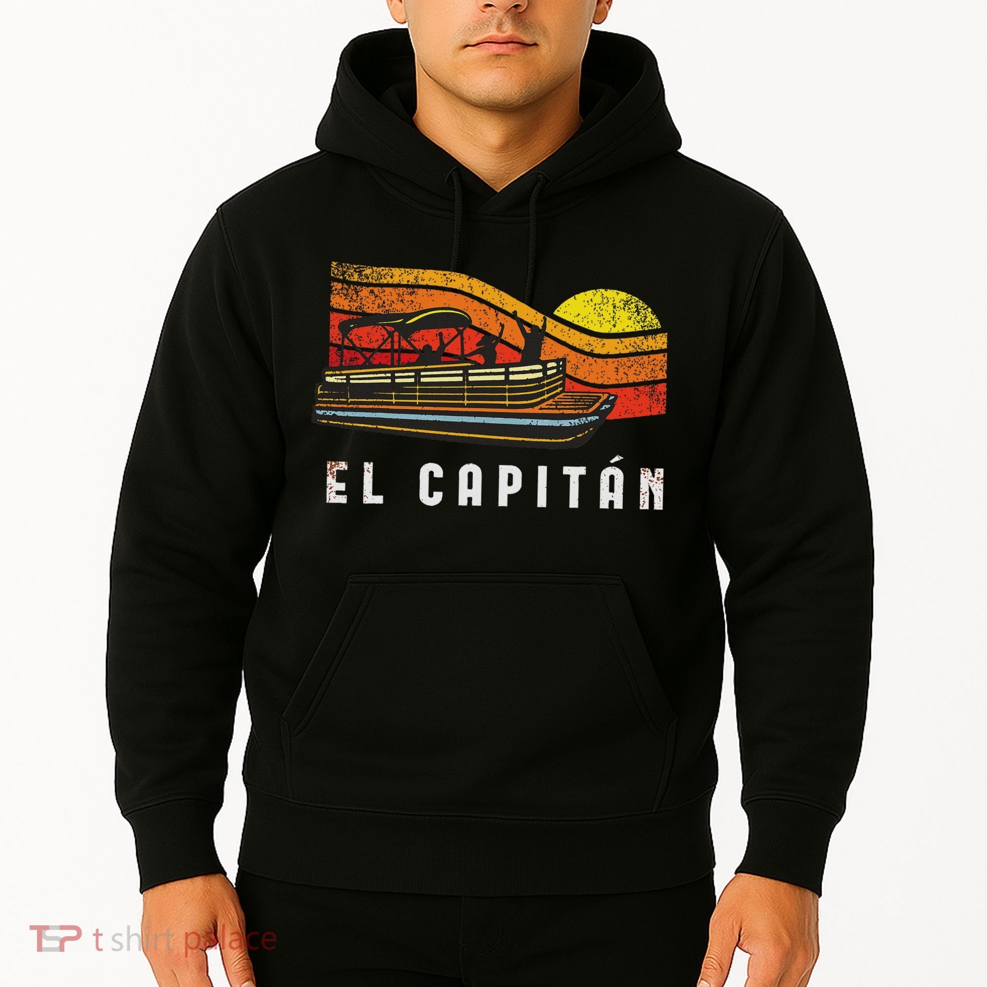 Pontoon Boat Captain El Capitan Hoodie