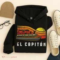 Pontoon Boat Captain El Capitan Hoodie thumb 4