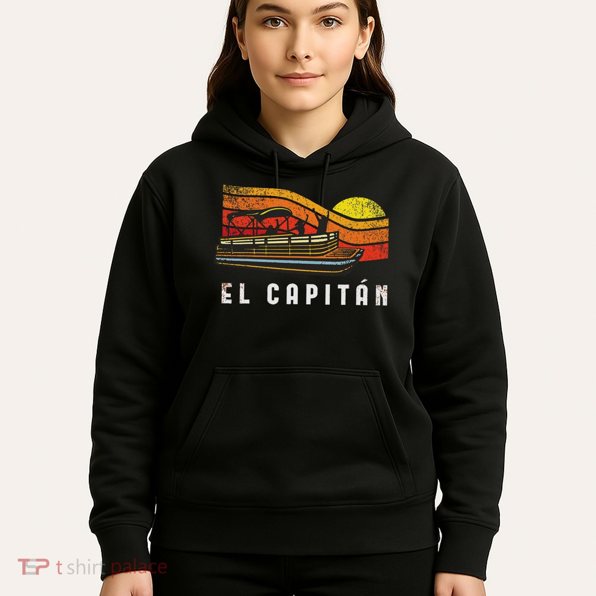 Pontoon Boat Captain El Capitan Hoodie