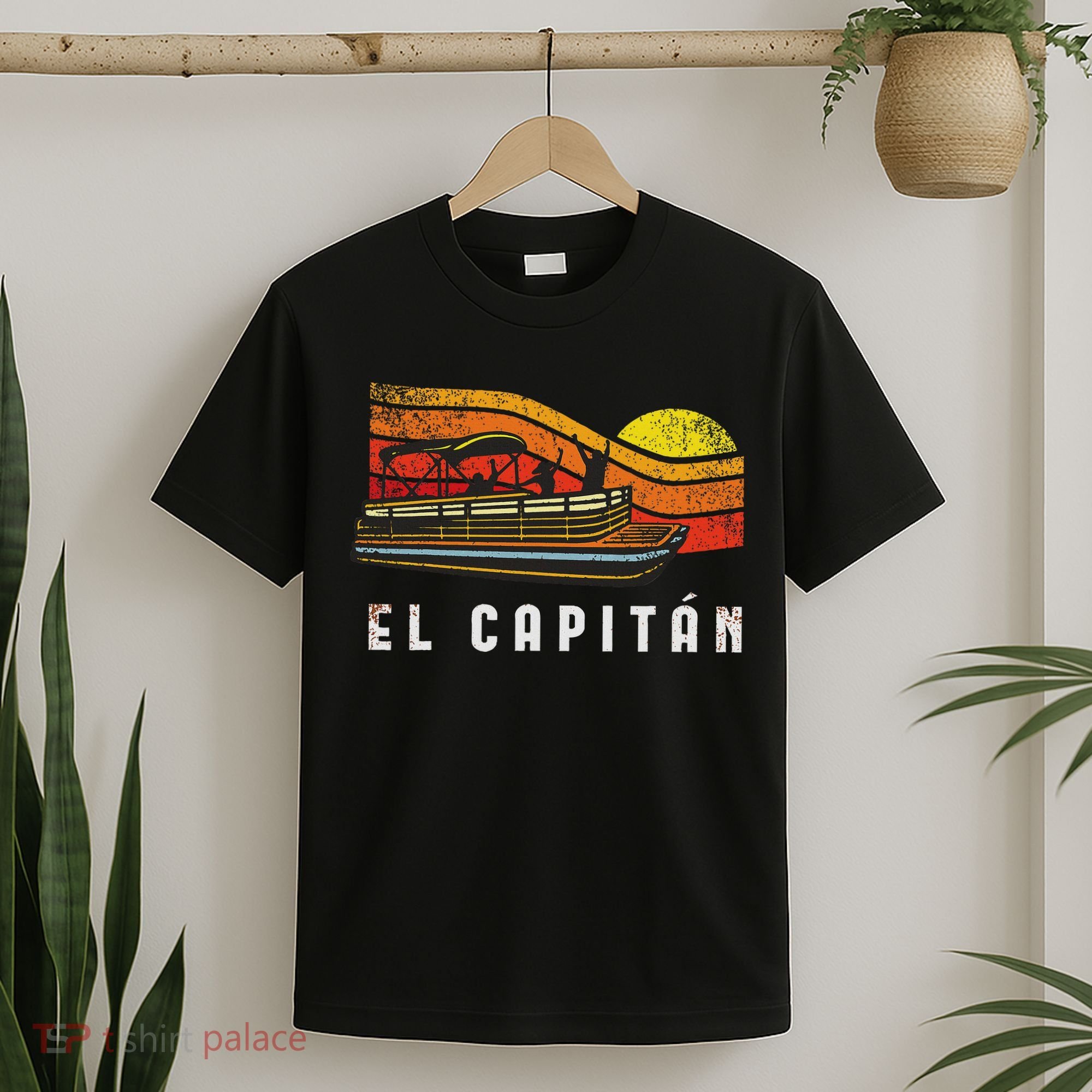 Pontoon Boat Captain El Capitan T-Shirt