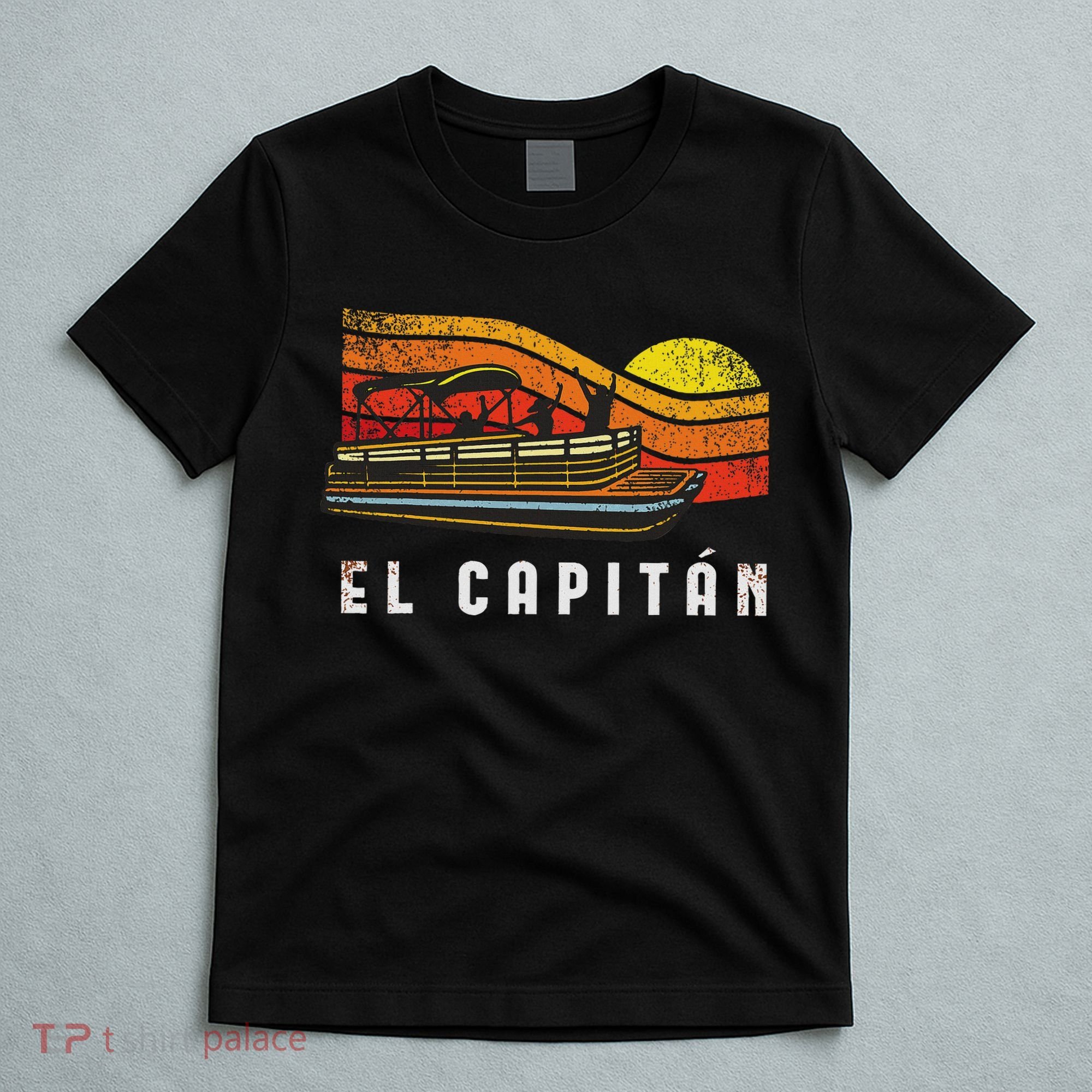 Pontoon Boat Captain El Capitan T-Shirt