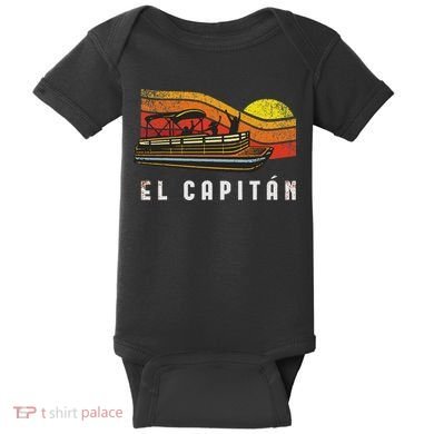Pontoon Boat Captain El Capitan Baby Bodysuit