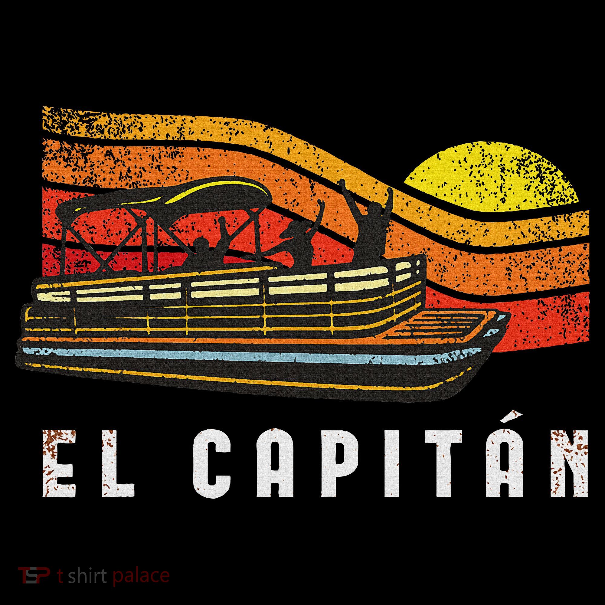 Pontoon Boat Captain El Capitan Tank Top