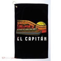 Pontoon Boat Captain El Capitan Golf Towel thumb 0