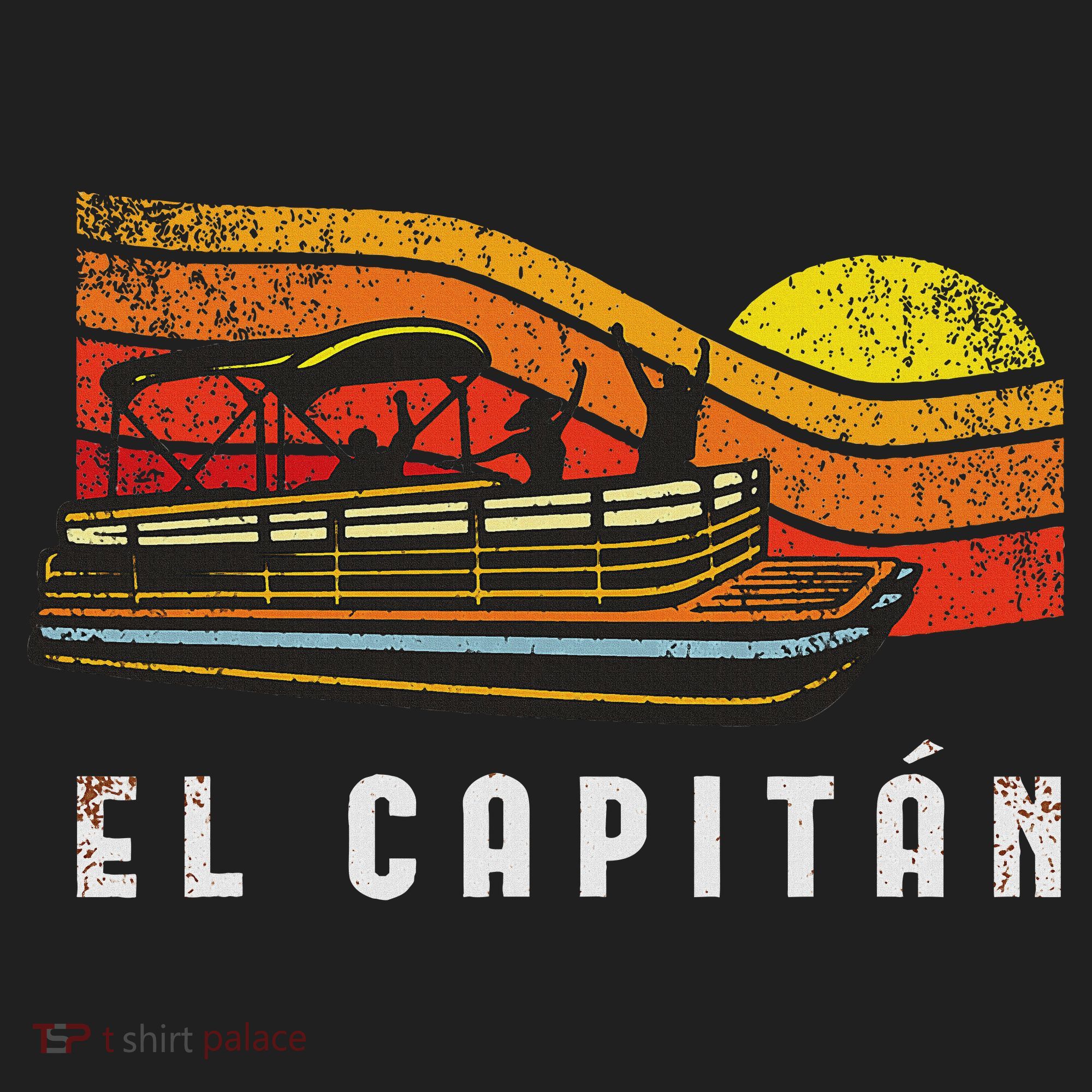 Pontoon Boat Captain El Capitan Golf Towel
