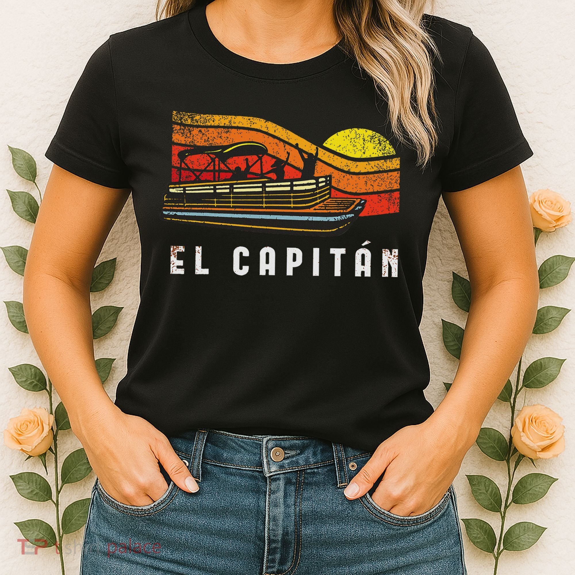 Pontoon Boat Captain El Capitan Women's T-Shirt