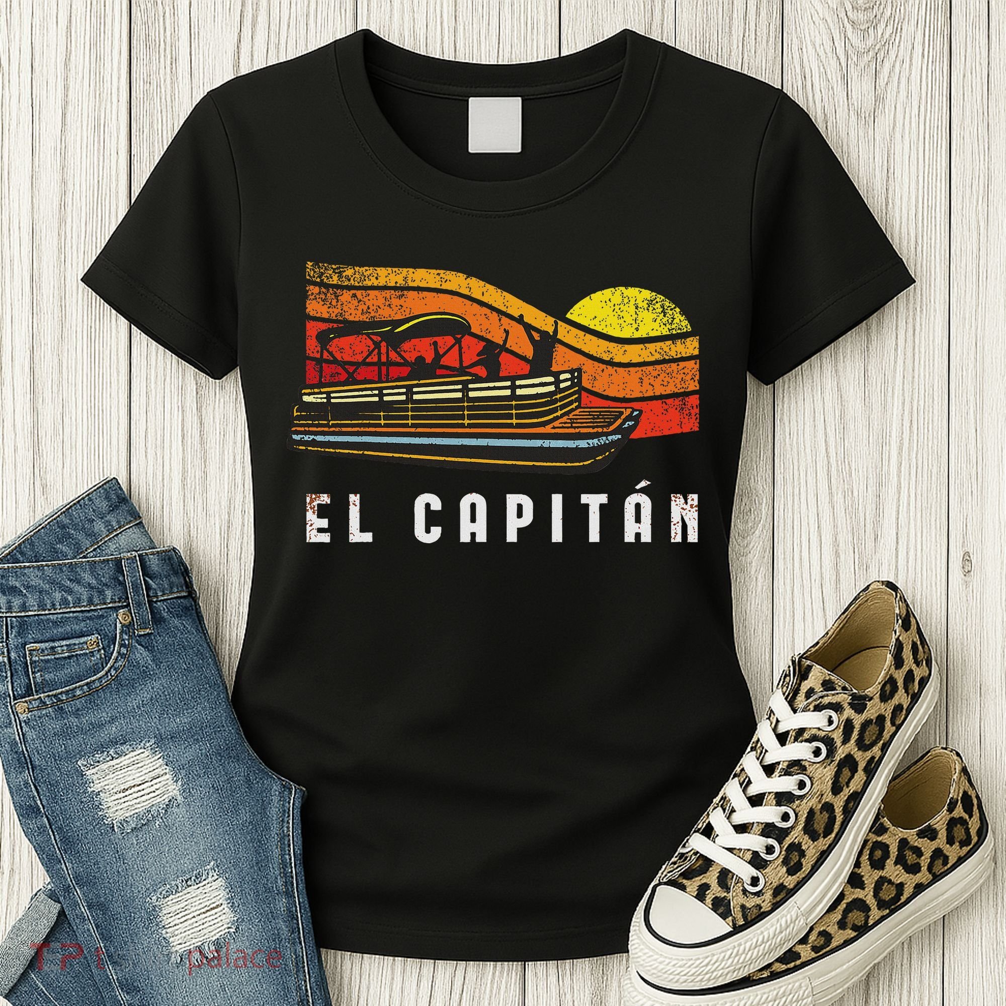 Pontoon Boat Captain El Capitan Women's T-Shirt