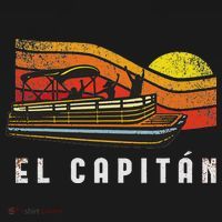 Pontoon Boat Captain El Capitan Kids Hoodie thumb 5