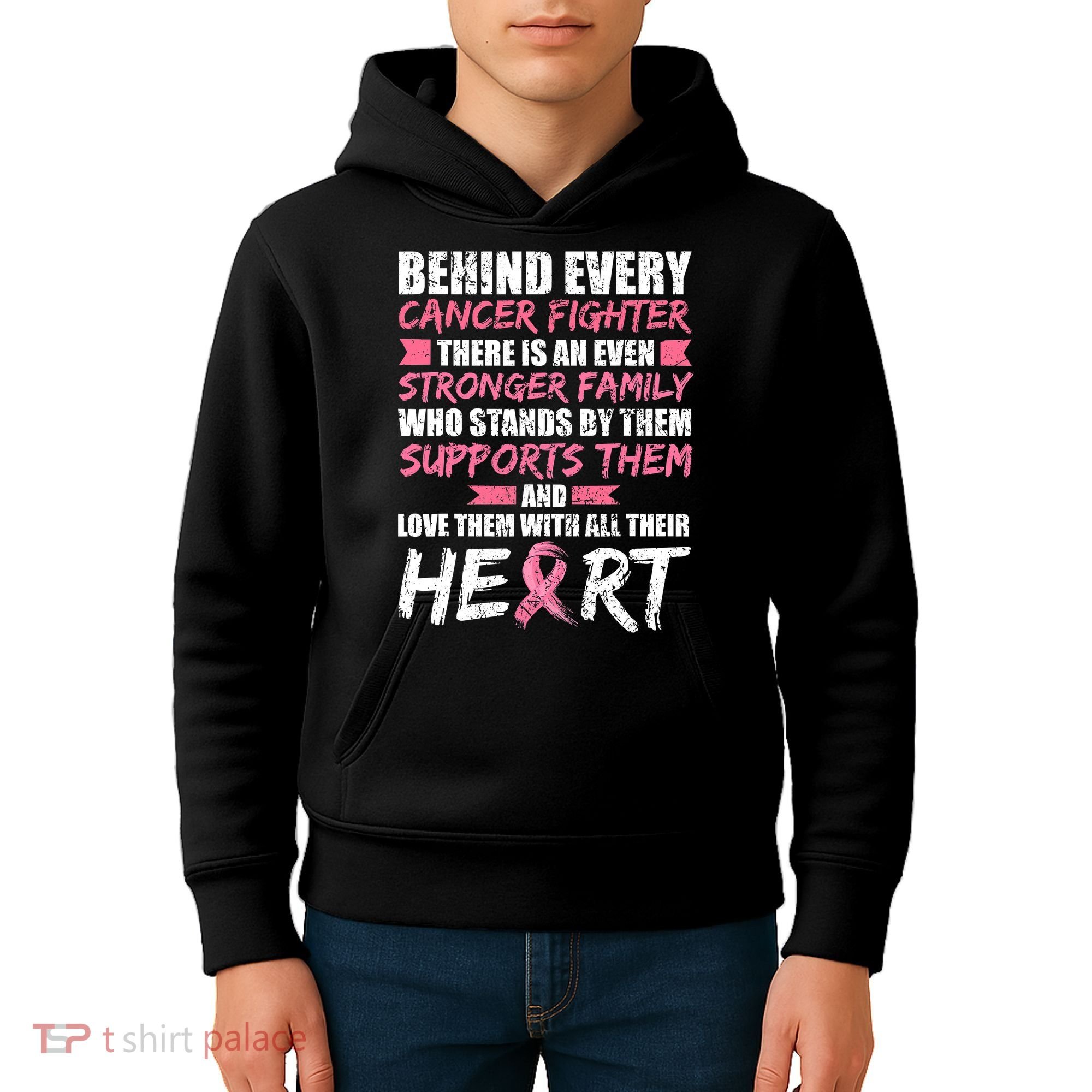 Pink Breast Cancer Support Breast Cancer Women Kids Hoodie