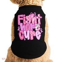 Preppy Breast Cancer Survivor Fight Hope Cure Doggie Tank thumb 0