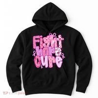 Preppy Breast Cancer Survivor Fight Hope Cure Hoodie thumb 0