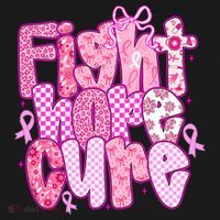 Preppy Breast Cancer Survivor Fight Hope Cure Long Sleeve Shirt thumb 2