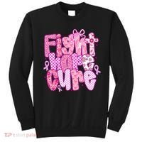 Preppy Breast Cancer Survivor Fight Hope Cure Sweatshirt thumb 0