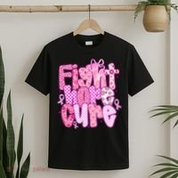 Preppy Breast Cancer Survivor Fight Hope Cure T-Shirt thumb 2