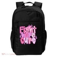 Preppy Breast Cancer Survivor Fight Hope Cure Backpack thumb 0