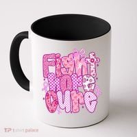 Preppy Breast Cancer Survivor Fight Hope Cure Coffee Mug thumb 0