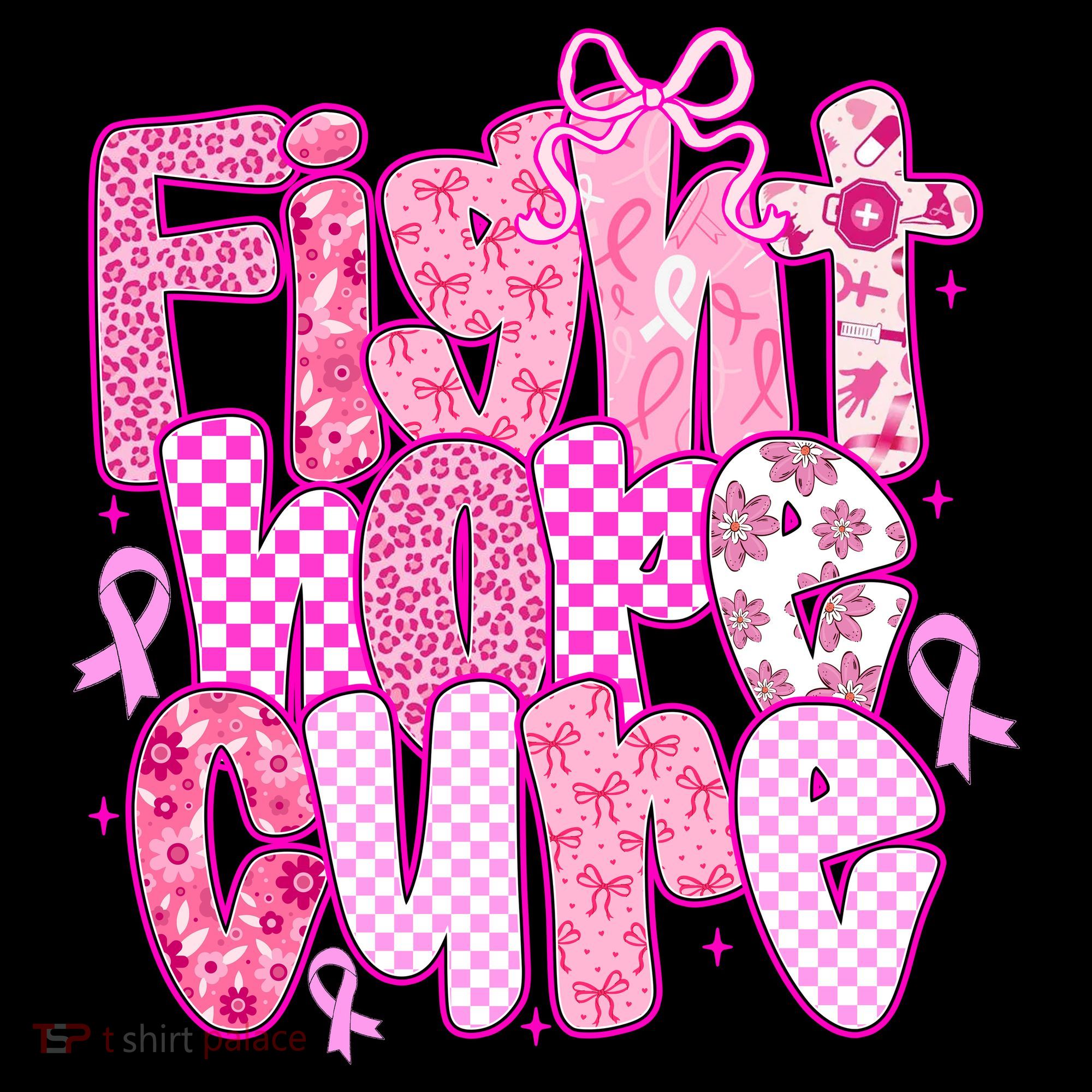 Preppy Breast Cancer Survivor Fight Hope Cure Coffee Mug