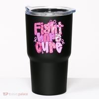 Preppy Breast Cancer Survivor Fight Hope Cure Tumbler thumb 0