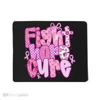 Preppy Breast Cancer Survivor Fight Hope Cure Mousepad thumb 0