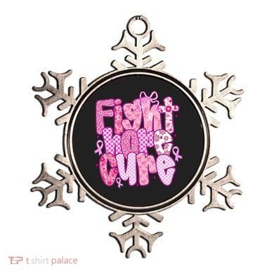 Preppy Breast Cancer Survivor Fight Hope Cure Ornament