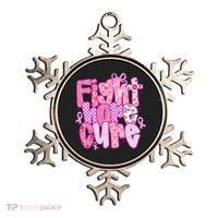 Preppy Breast Cancer Survivor Fight Hope Cure Ornament thumb 0