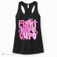 Preppy Breast Cancer Survivor Fight Hope Cure Women's Tank Top thumb 0