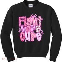 Preppy Breast Cancer Survivor Fight Hope Cure Kids Sweatshirt thumb 0