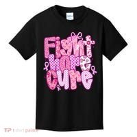 Preppy Breast Cancer Survivor Fight Hope Cure Kids T-Shirt thumb 0