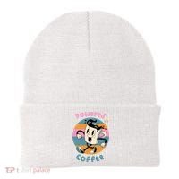 Powered By Coffee Lover Cute Coffee Cup Retro Beanie thumb 0