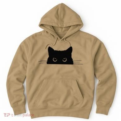 Pocket Black Cat Lover Gift Hoodie