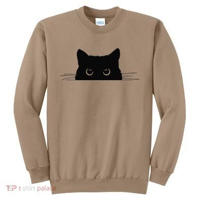 Pocket Black Cat Lover Gift Sweatshirt