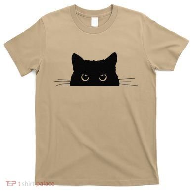 Pocket Black Cat Lover Gift T-Shirt