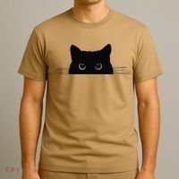 Pocket Black Cat Lover Gift T-Shirt thumb 3