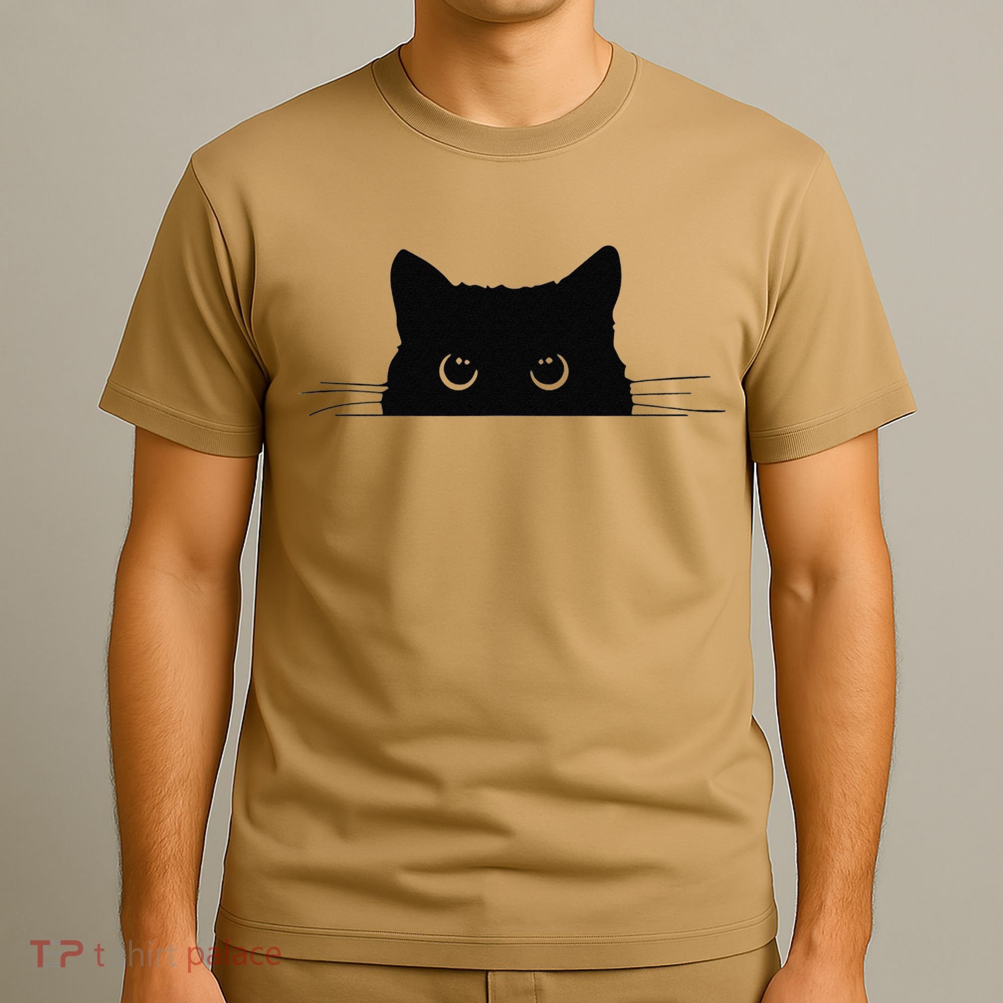 Pocket Black Cat Lover Gift T-Shirt