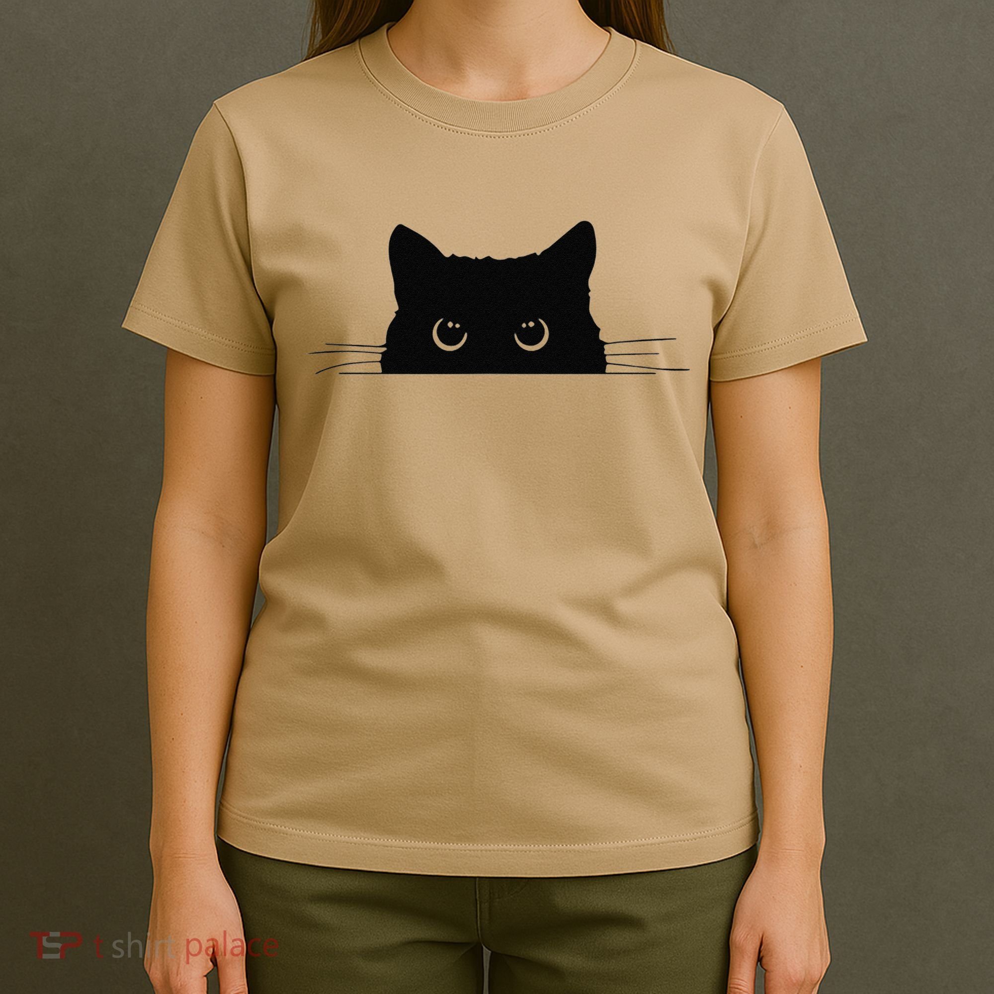 Pocket Black Cat Lover Gift T-Shirt