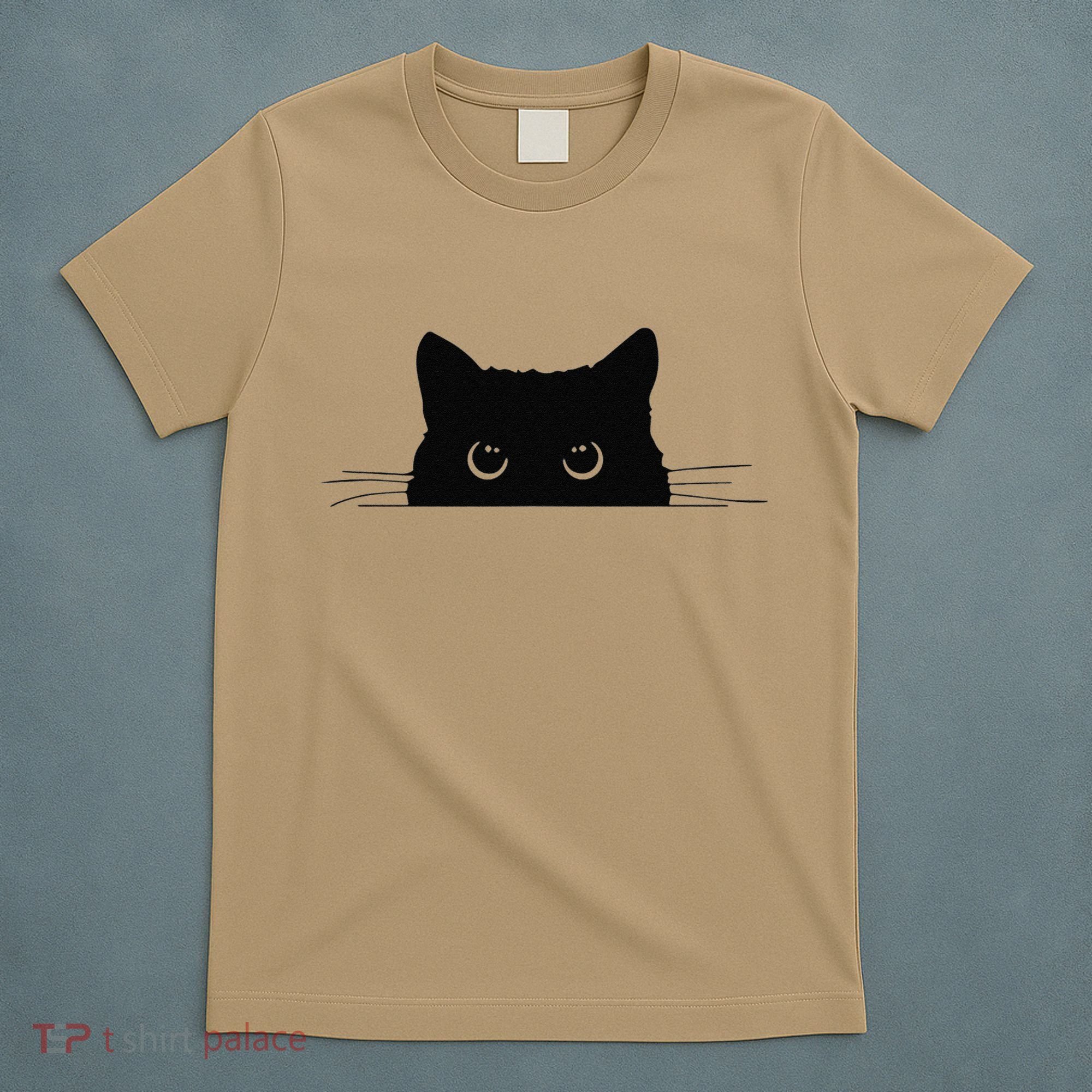 Pocket Black Cat Lover Gift T-Shirt