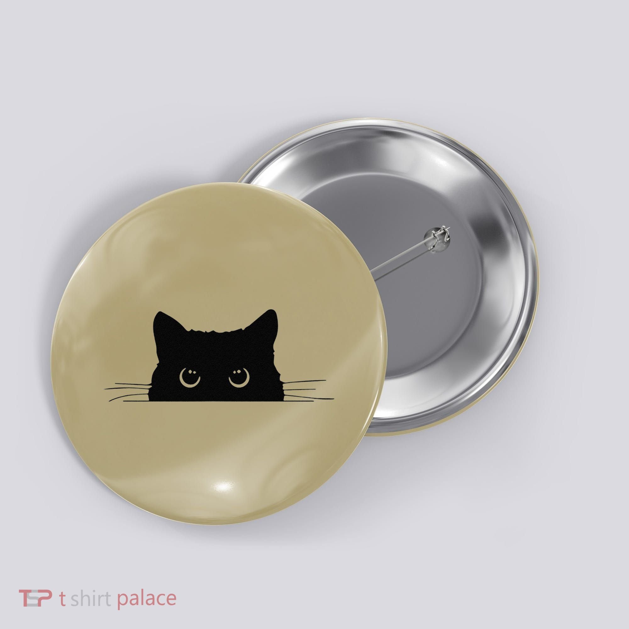 Pocket Black Cat Lover Gift Button