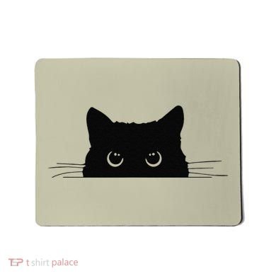 Pocket Black Cat Lover Gift Mousepad