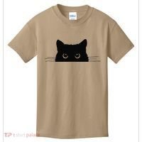 Pocket Black Cat Lover Gift Kids T-Shirt thumb 0