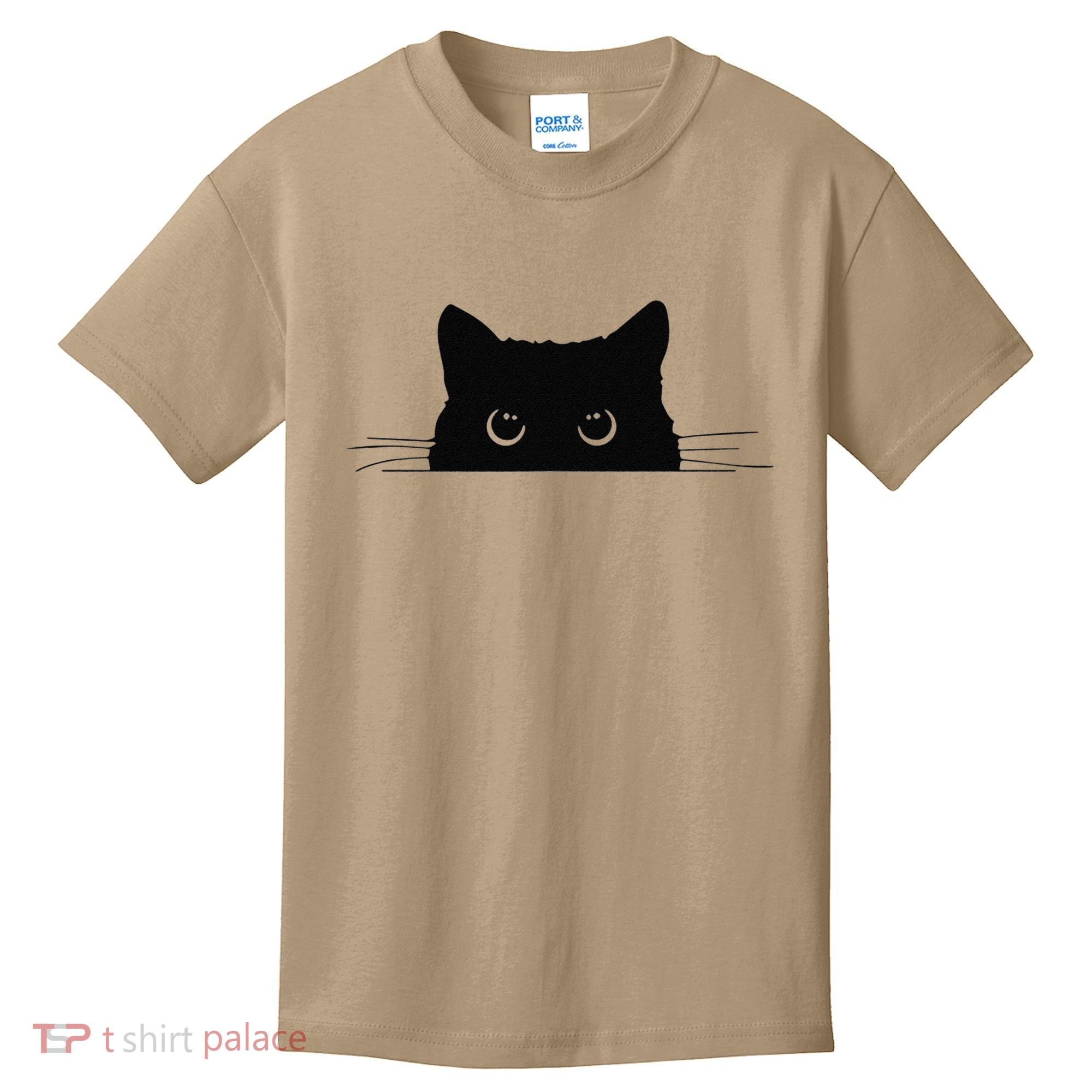 Pocket Black Cat Lover Gift Kids T-Shirt