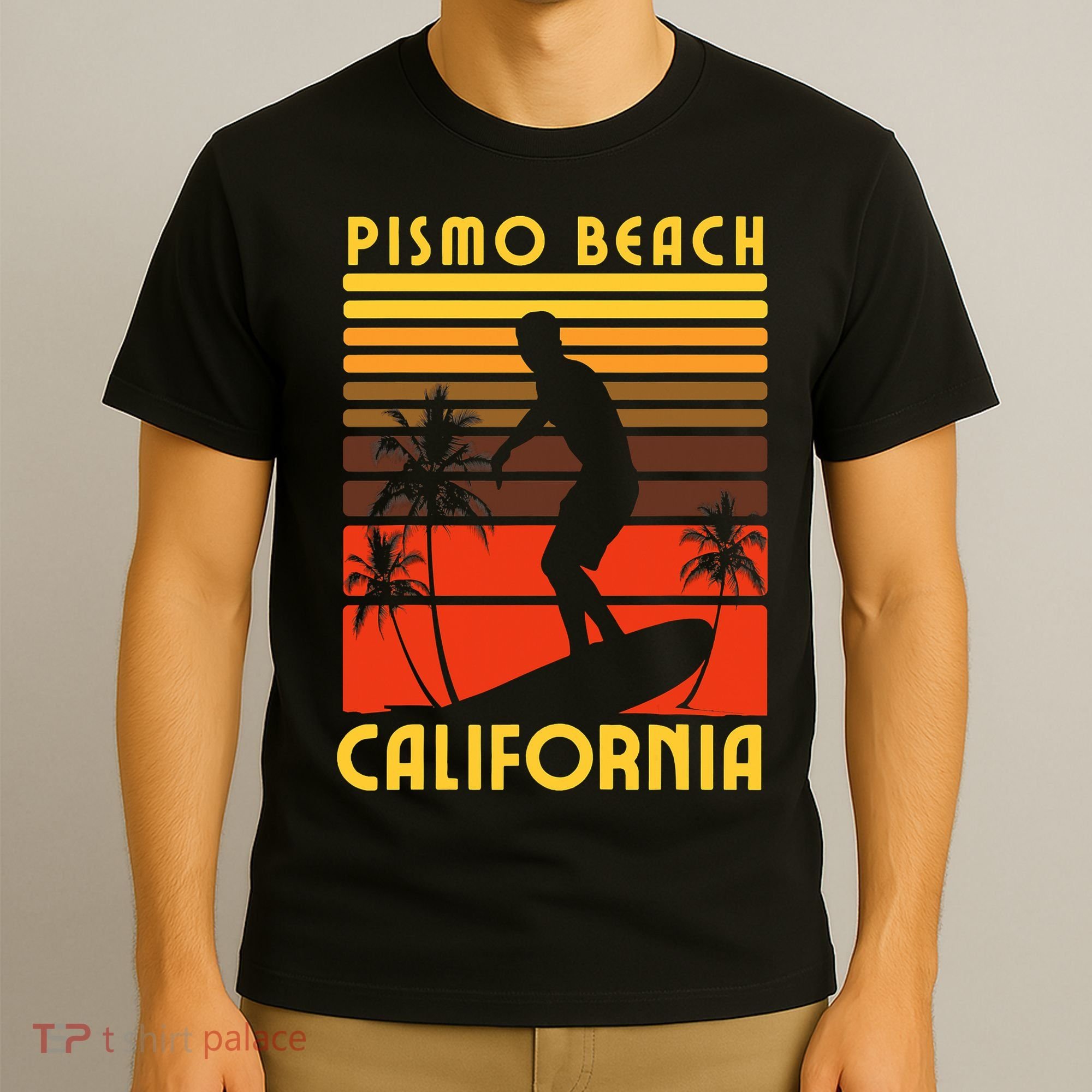 Pismo Beach California Surf Summer Vacation Vintage T-Shirt